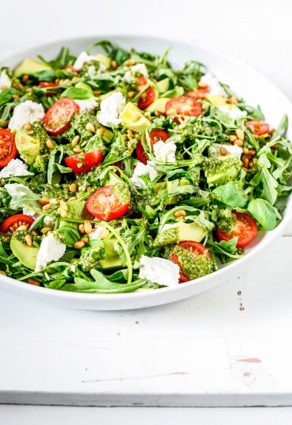 pesto garden salad – Stuck in the kitchen