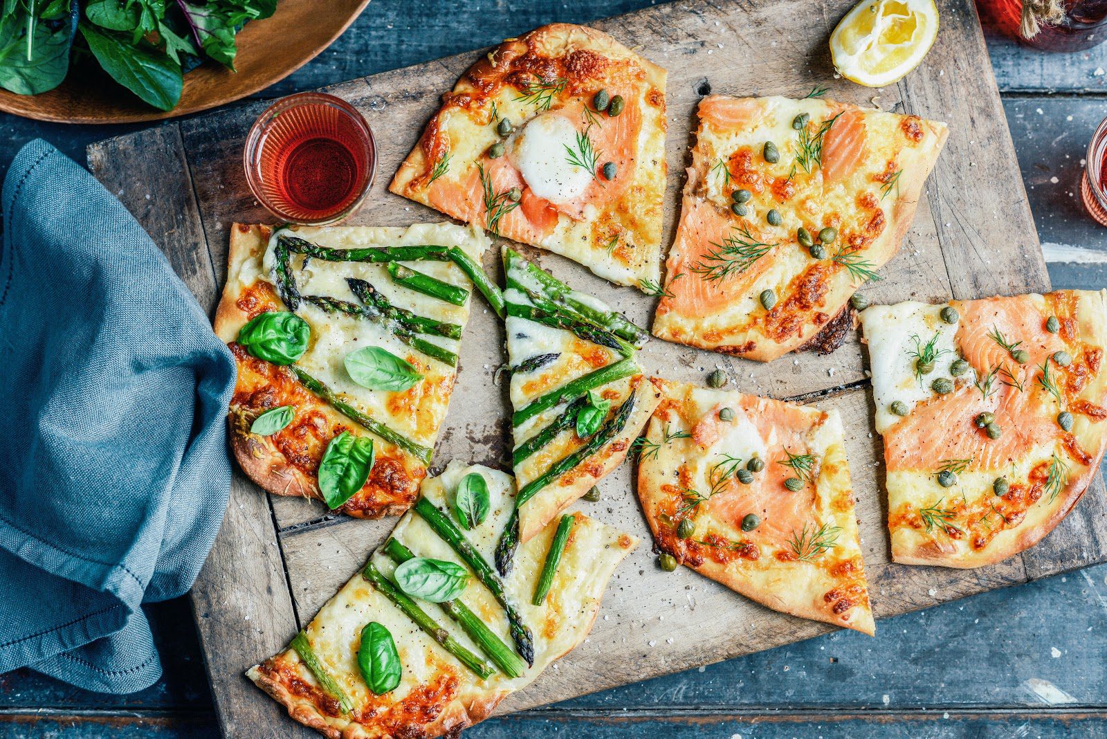 asparagus pizza