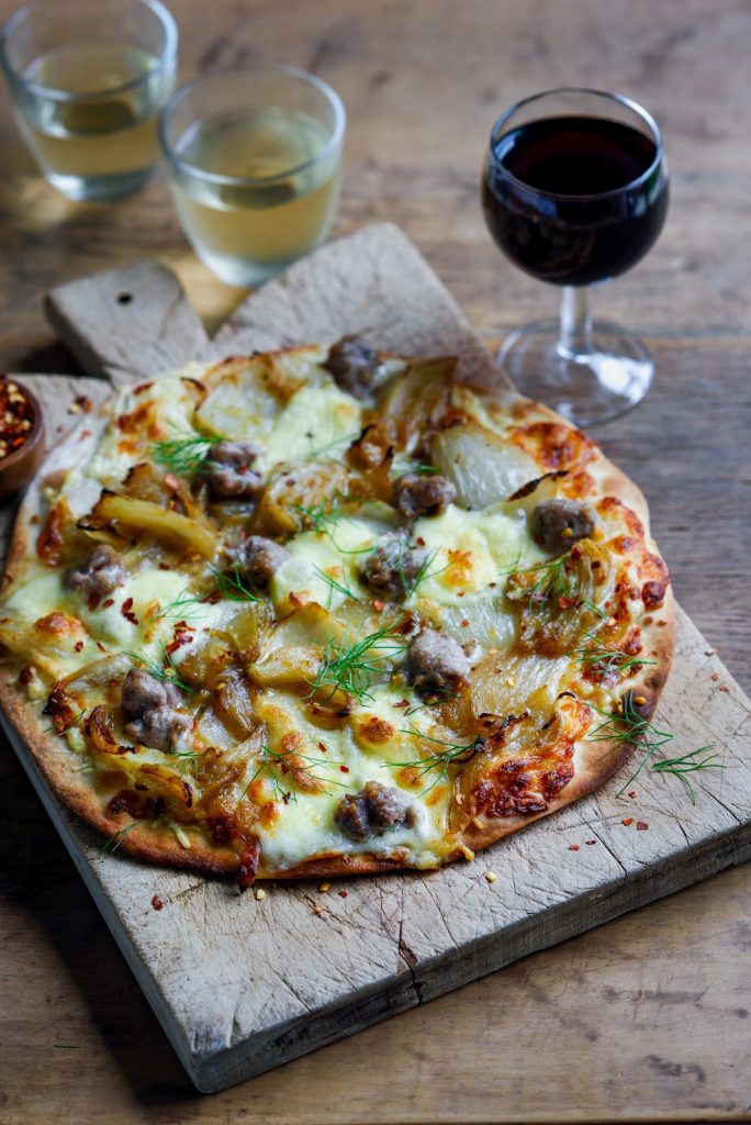 braised fennel & pork & fennel sausage pizza Stuck in the kitchen