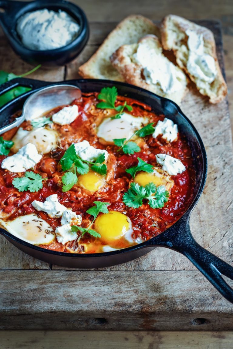 shakshuka with homemade cumin labneh Stuck in the kitchen