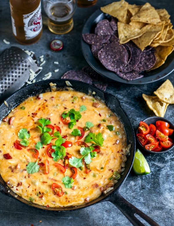 queso fundidio, beer, chorizo, chilli & cheese dip Stuck in the kitchen