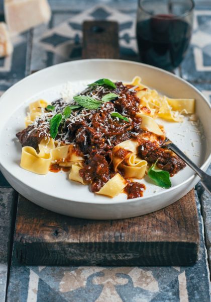 slow-cooked, italian beef cheek ragu on pappardelle – Stuck in the kitchen