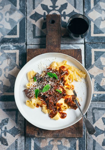 slow-cooked, italian beef cheek ragu on pappardelle – Stuck in the kitchen